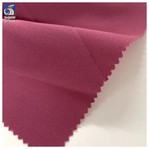 DV-6689 105gsm Wine Red Soft Silky Smooth Feel Skin-Friendly Material Fabric 45/55 Rayon Poly Blend Women's Dress Fabric