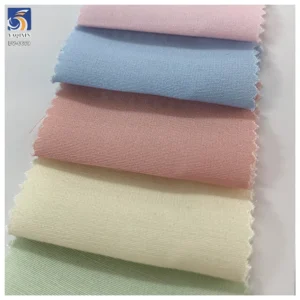DV-6689 105gsm Wine Red Soft Silky Smooth Feel Skin-Friendly Material Fabric 45/55 Rayon Poly Blend Women's Dress Fabric