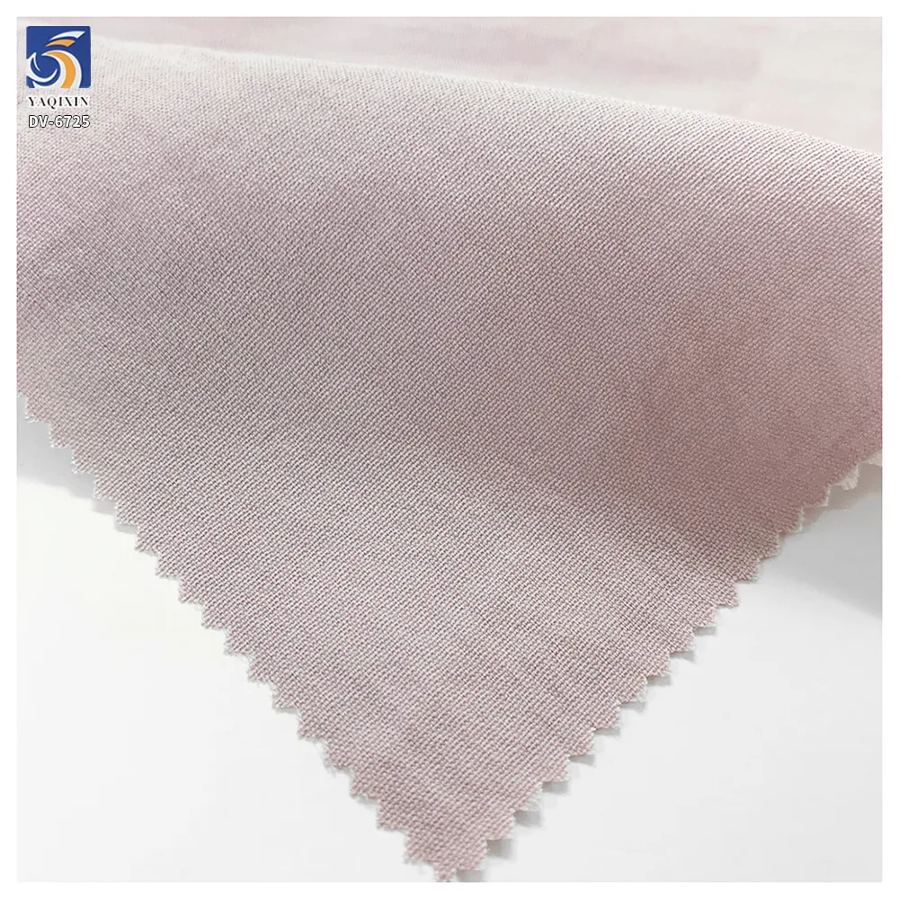 DV-6725 115g Pastel Pink 60% Nylon 40% Rayon Soft Feel Skin Friendly Summer Fabric Lightweight for Womens Blouse Shirt