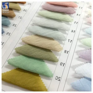DV-6723 Summer 80g 43% Nylon 57% Rayon Soft Breathable Ice Silk Touch Chiffon Fabric for Casual Dress Wholesale 1 Meter MOQ