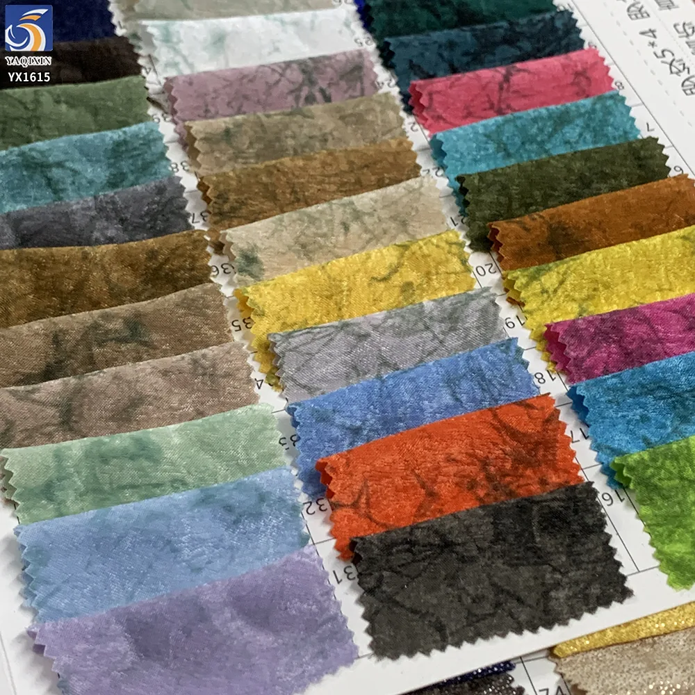 YX1615 Camouflage Printed Velvet Chiffon Fabric Woven Lightweight Textured Material for Fashion Apparel