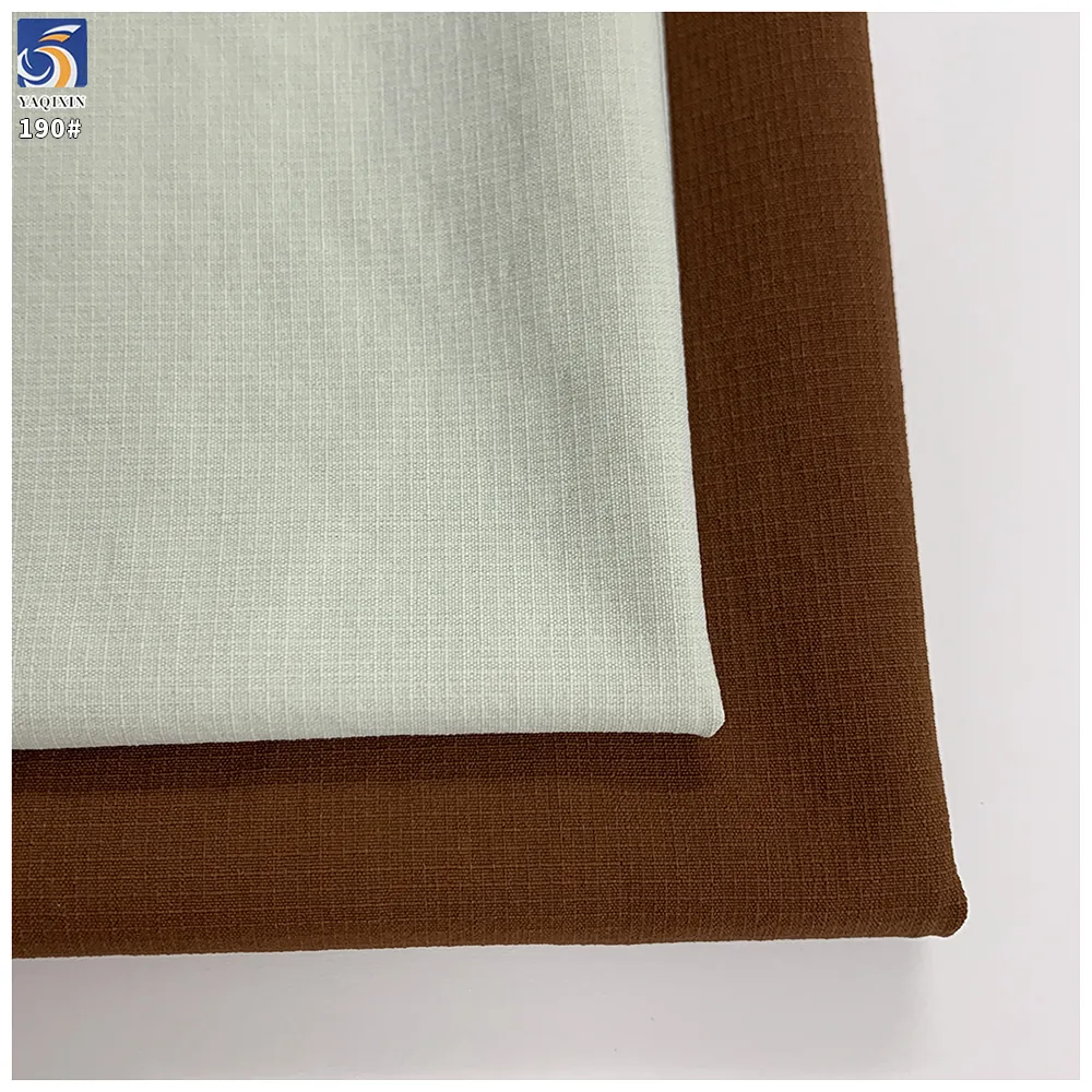 Y-190 70D 140g Anti-Wrinkle 90% Nylon 10% Spandex Matte Mini Grid Water Repellent High Stretch Fabric for Casual Wear Shorts