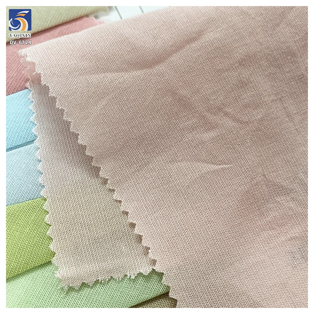 DV-6724 95g Lightweight Eco Friendly 100% Lyocell Silk Touch Chiffon Fabric Ice Silk Soft for Womens Summer Apparel