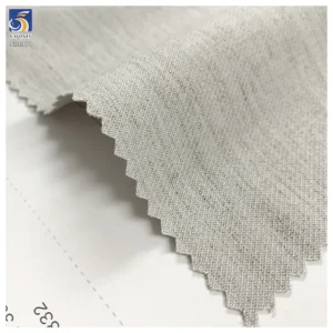 SL1379 270g 70% Polyester 15% Cellulose 7% Lyocell 3% Worsted Wool 5% Spandex Blend TR Heather Gray Stretch Fabric for Suit