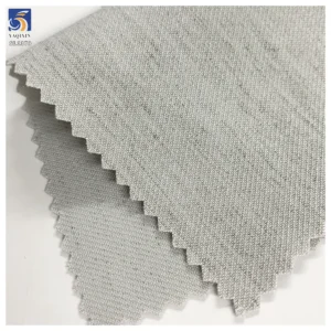 SL1379 270g 70% Polyester 15% Cellulose 7% Lyocell 3% Worsted Wool 5% Spandex Blend TR Heather Gray Stretch Fabric for Suit