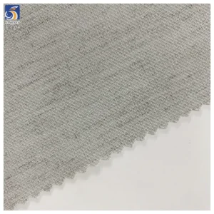 SL1379 270g 70% Polyester 15% Cellulose 7% Lyocell 3% Worsted Wool 5% Spandex Blend TR Heather Gray Stretch Fabric for Suit