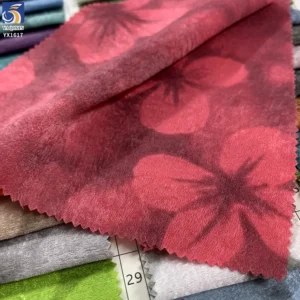 YX1617 Printed Velvet Chiffon Fabric Abstract Tonal Pattern Textile for Fashion Garments and Dressmaking
