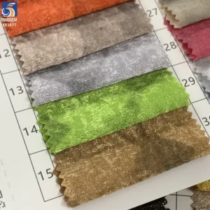 YX1617 Printed Velvet Chiffon Fabric Abstract Tonal Pattern Textile for Fashion Garments and Dressmaking