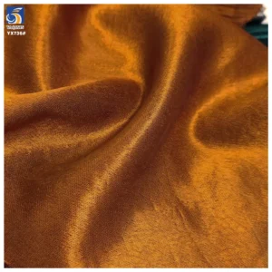 YX736 High Quality Brown 100 Polyester African Dress Fabric Liquid Acetate Satin Glossy Fabric for Clothing Woven