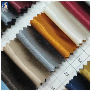 YX736 High Quality Brown 100 Polyester African Dress Fabric Liquid Acetate Satin Glossy Fabric for Clothing Woven