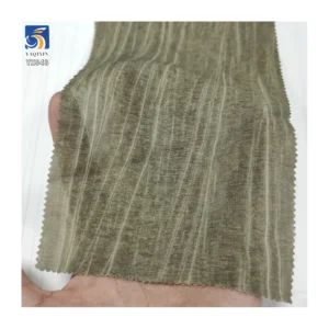 YX843 High Quality Two-color Sand Washing 80% Cotton 20% Nylon 130gsm Thickened Crepe Fabric Chiffon Crinkled Shirts