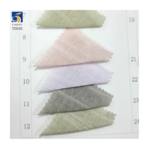 YX843 High Quality Two-color Sand Washing 80% Cotton 20% Nylon 130gsm Thickened Crepe Fabric Chiffon Crinkled Shirts