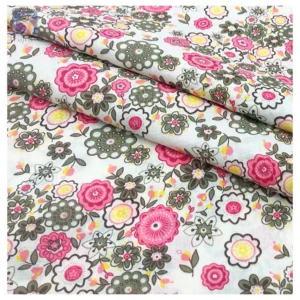 YX2371 Custom Floral Printed 100% Cotton Lawn Fabric Lightweight Combed Woven Fabric for Dresses and Shirts