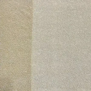 YX921 2026 High-end Heavyweight Beige Glitter Tulle Fabric With Beads Knitted 3D Pearls Mesh Bridal Wedding Dress Fabric