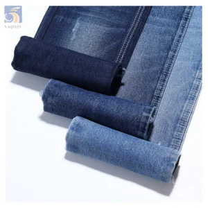 Dark Blue Color Japanese Selvedge Raw Denim Fabric Wholesale Heavyweight Polyester Cotton Denim Fabric 370g