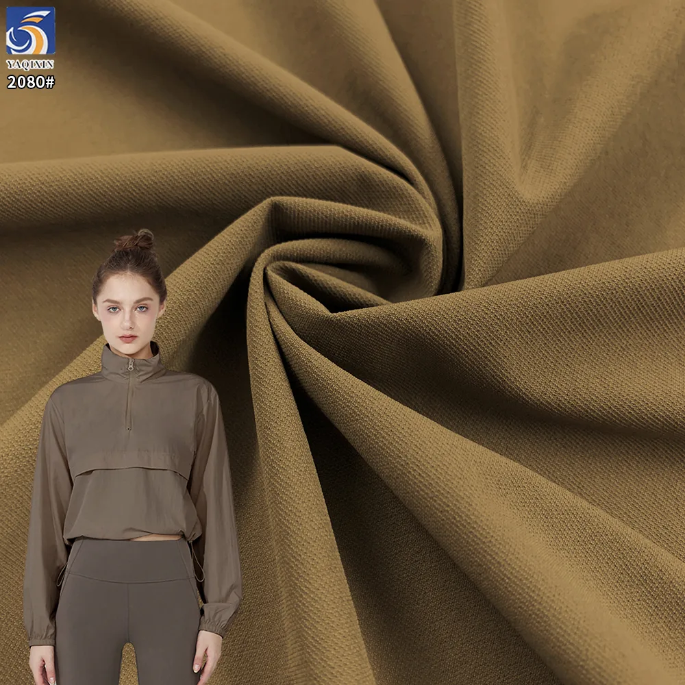 YX2080 180gsm Double Sided Twill 90% Nylon 10% Spandex Fabric High Stretch for Outdoor Jackets and Wide Leg Pants