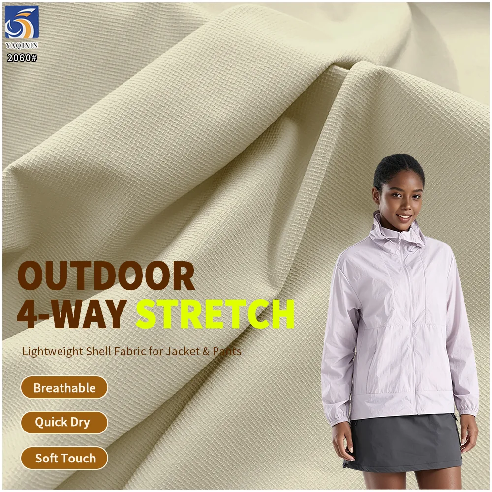 YX2060 140gsm 88 Cotton 12 Spandex 4 Way Stretch Water Repellent Fabric for Outdoor Jackets and Pants