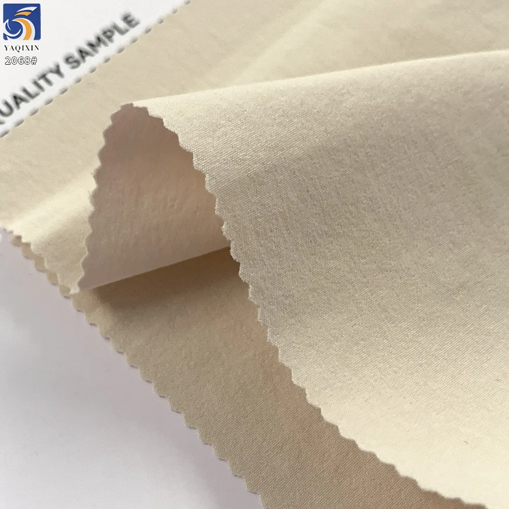 YX2068 150gsm Quick Dry 92% Nylon Stretch Fabric Crinkle Texture 4 Way Stretch for Activewear and Hiking Wear