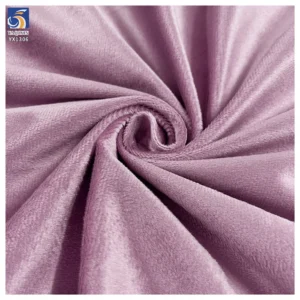 YX1306 95% Polyester 5% Spandex 210gsm Stretch Matte Velvet Fabric Softness and Stretch Velvet Dress Fabric Knitted