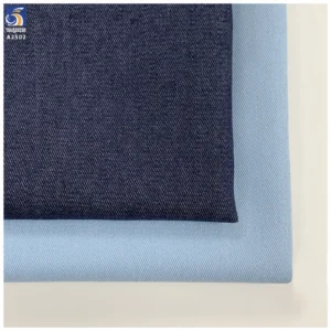 A2502 100D 150gsm Lightweight Washed Denim Look Fabric Cotton Polyester Lyocell Blend 178cm Jacket Coat Pant Fabric