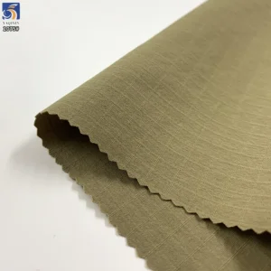 YX2075 145gsm 75D 85% Nylon 15% Spandex 4 Way Stretch Matte Double Line Grid Outdoor Fabric for Jackets and Pants