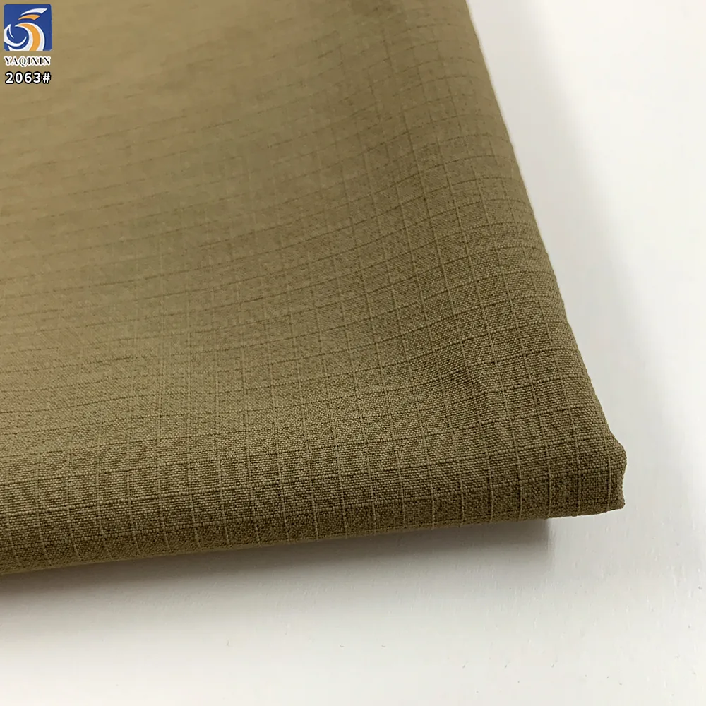 YX2063 185gsm Nylon Spandex Mountaineering Fabric Matte Jacquard Mini Grid Texture 4 Way Stretch Fabric for Hiking Wear