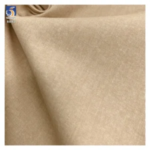 A8882 32*21 Smooth and Soft 210g Twill Light Khaki Fabric 100% Cotton Washed Twill Fabric for Men's Trousers and Casual Pants