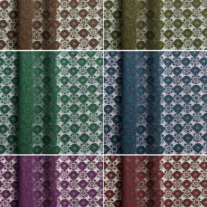 YX1024 Customer's Luxury Brand Logo Embroidered Tulle Fabrics 300 Yards of 3-Day Pattern Custom Embroidered Mesh Fabric