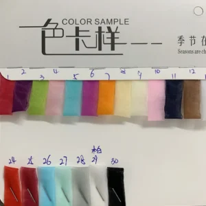 YX1142 22gsm Hardened Stiff Matte Organza Fabric 100 Polyester Woven White Organza Fabric 2 Yards High Quality