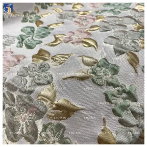 YX1164 180gsm Woven 100% Polyester 3D Jacquard Brocade Fabric Latest Woman Dresses for Clothing