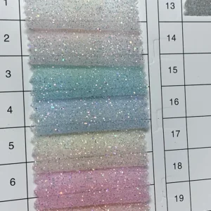 YX1603 60gsm Holographic Glitter Organza Fabric Sparkle Sheer Textile for Evening Dresses Prom Gowns and Fashion Apparel