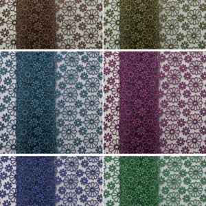 YX1022 300 Yards of Custom Patterned and Embroidered Polyester Mesh Fabrics 3-Day Custom Design Embroidered Mesh Fabrics