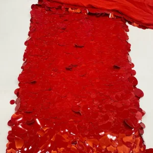 YX1579 600gsm Oversized Sequin Embroidery Fabric for Evening Dresses Gowns Stage Costumes and Fashion Apparel