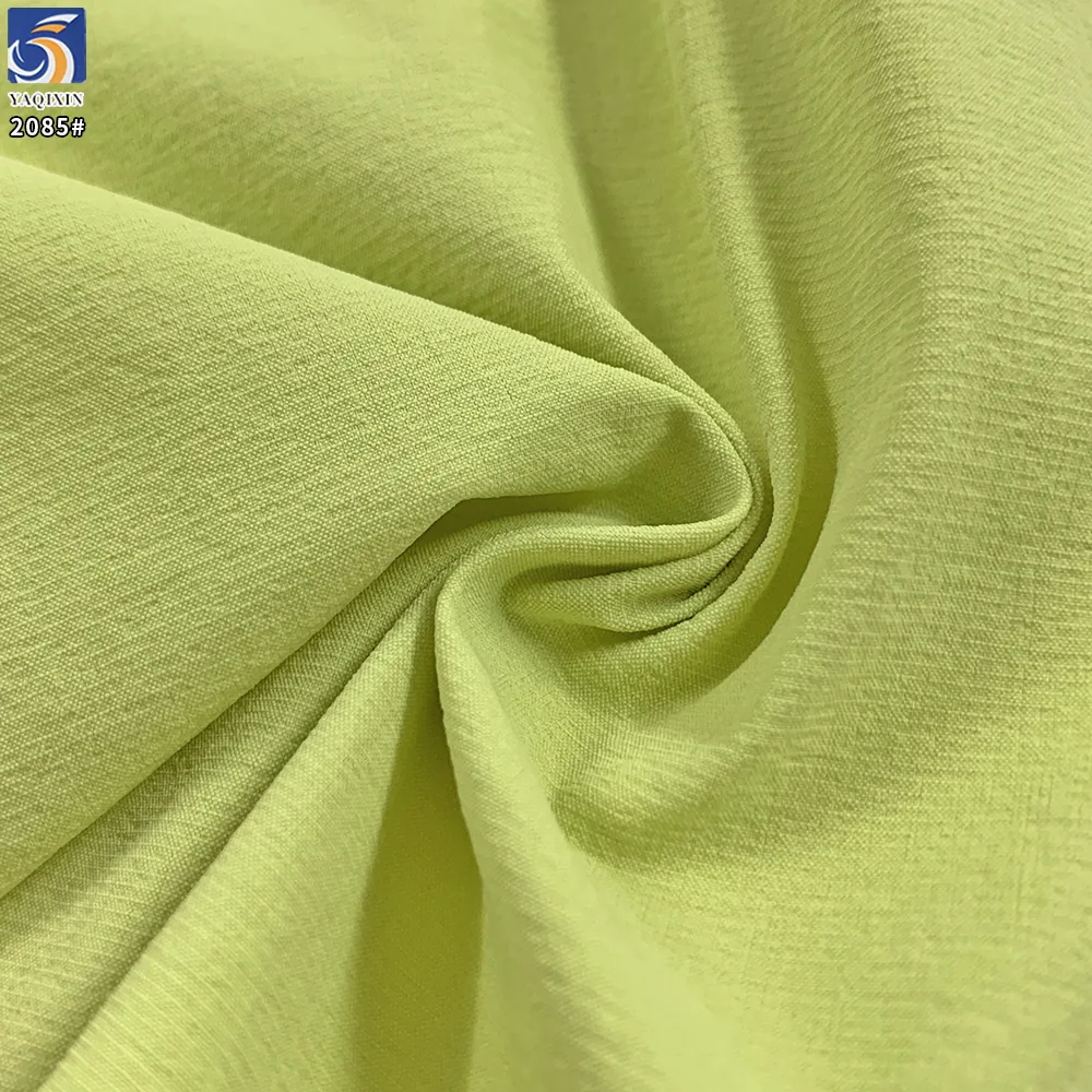 YX2085 140gsm 70D Crinkle 88% Nylon 12% Spandex 4 Way Stretch Textured Stripe Fabric for Outdoor Casual Pants