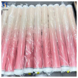 YX479 China Factory Polyester Colorful Tie Dye Glitter Tulle Fabric Soft Ombre Mesh Gradient Tulle Fabric for Dance Dress