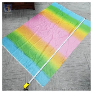 YX2088 Premium Polyester Soft Ombre Silk Chiffon Fabric Rainbow Digital Print Fabric Gradient