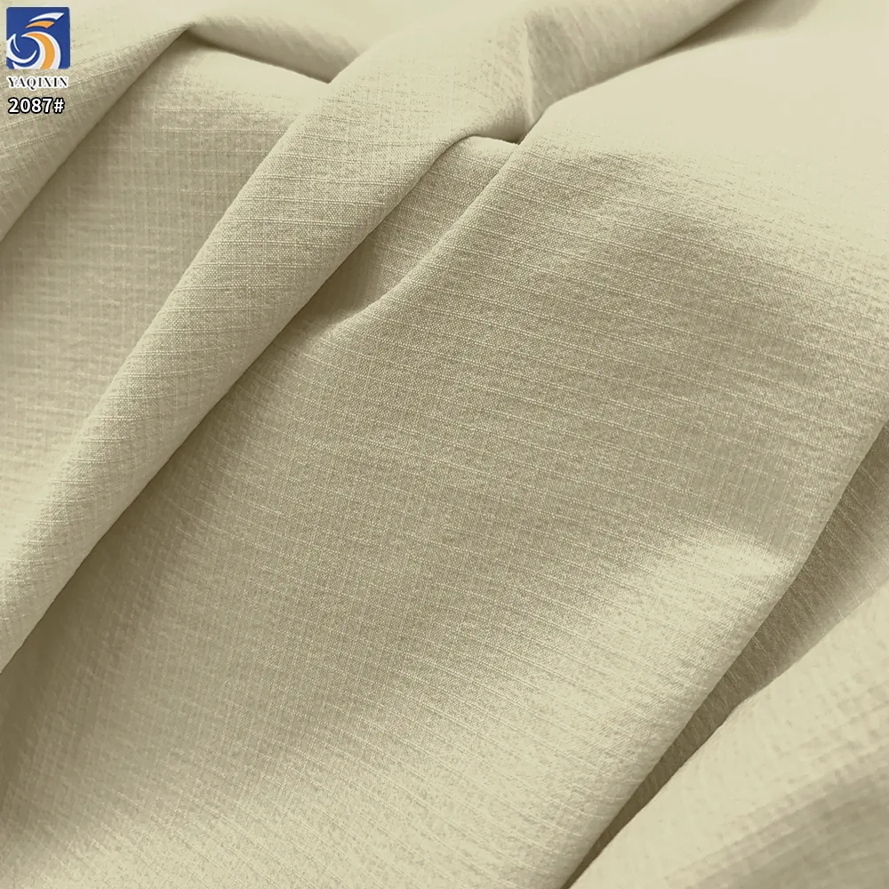 YX2087 110gsm Lightweight 88% Nylon 12% Spandex Jacquard Grid Fabric 4 Way Stretch for Hiking Jackets and Sportswear