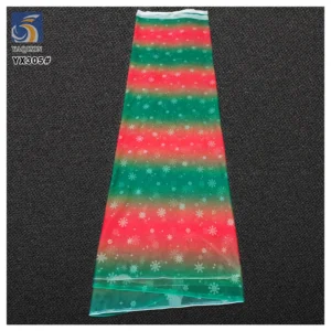 YX305-1 Non-shedding Glitter Rainbow Snowflakes Tulle Fabric Polyester Mesh Christmas Holiday Fabric for Kids