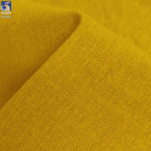 A8881 16*12 280g Top Quality Cotton Twill Fabrics for Shirts Woven Washed Earthy Yellow 100% Cotton Twill Clothing Fabric