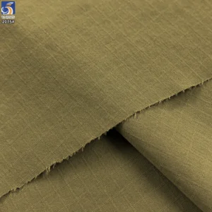 YX2075 145gsm 75D 85% Nylon 15% Spandex 4 Way Stretch Matte Double Line Grid Outdoor Fabric for Jackets and Pants