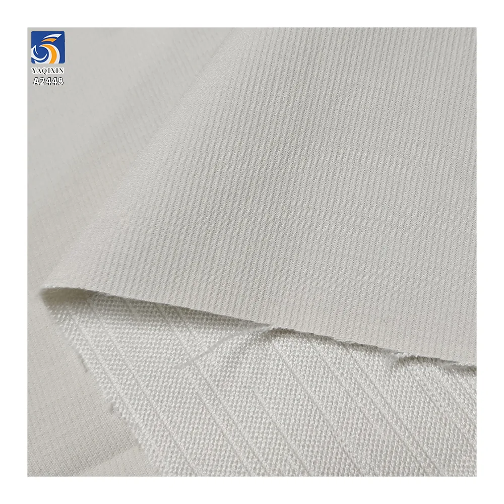 A2448 240gsm Fiber Composite 100% Polyester Poplin Fabric 4-Sided Stretch Mountaineering Thin Pants Fabric Plain High Quality