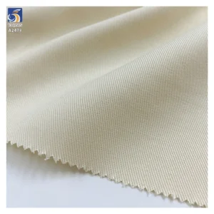 A2478 Cheap 180g/m Twill Sand Washing Fabric Beige Woven 60% Lyocell 40% Cotton Twill Pants Fabric Sales by the Meters