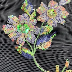 YX1321 Exquisite Embroidered Lace Fabric Heavy Embroidery Pearl Sequin Flowers Chinese Lace Fabric With Beaded Florals