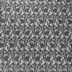 YX330 Lolita Wholesale Prices 100 Polyester White Milk Silk Water Soluble Lace Organza Embroidery Fabric