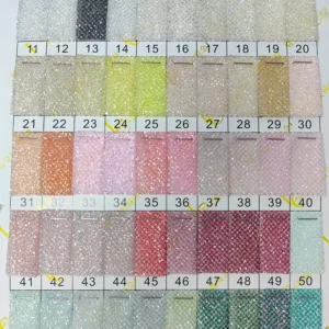 High-End Polyester Flash Silver Shiny Glitter Tulle Net Fabric Sparkle Mesh Wedding Dress Bridal Fabric Price Sales by Yards