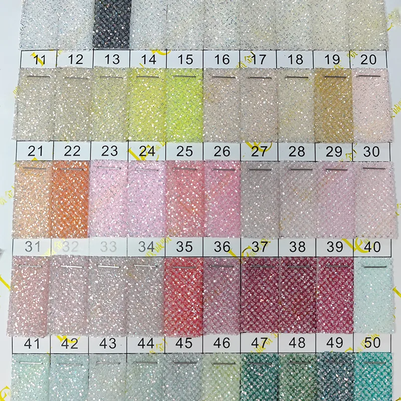 High-End Polyester Flash Silver Shiny Glitter Tulle Net Fabric Sparkle Mesh Wedding Dress Bridal Fabric Price Sales by Yards