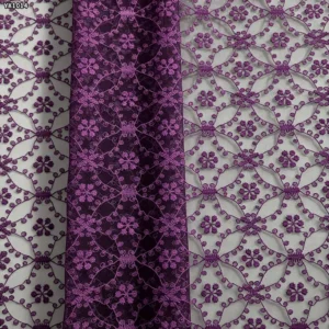 YX1014 Fashion New Style 2026 Embroidery Tulle Mesh Fabric Polyester Snowflake Pattern Embroidered Tulle Fabric for Girls Skirt