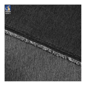 YX2647-1 Black Denim Fabric Stretch Woven Textile Wholesale for Jeans Pants Jackets and Garment Manufacturing