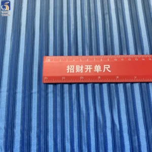 YX1592 Gradient Pleated Satin Fabric Ombre Shiny Polyester Textile for Women Dresses Gowns and Fashion Apparel