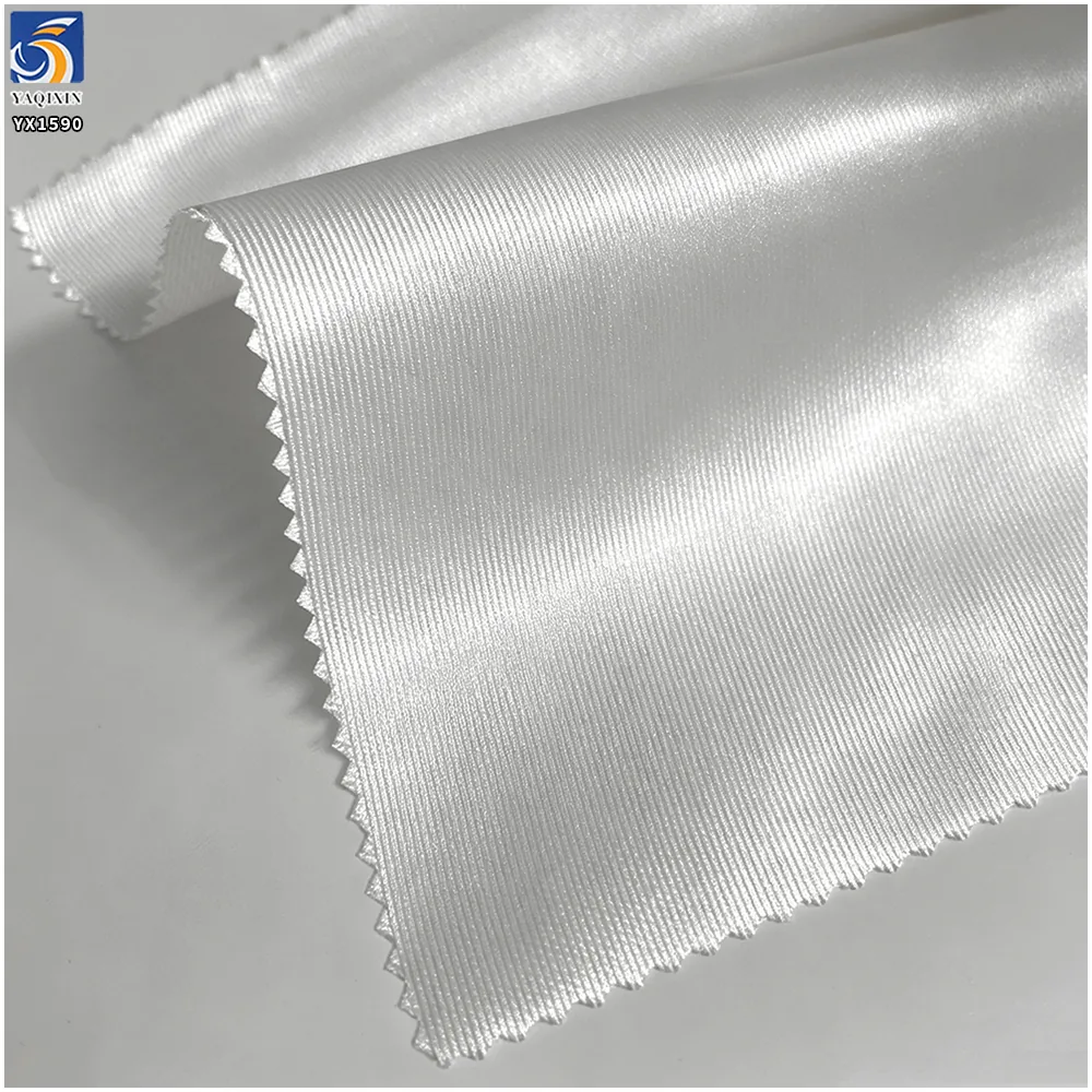 YX1590 Thick Organza Fabric 110GSM Glossy Stiff Material for African Fashion Dresses Gowns and Garment Making